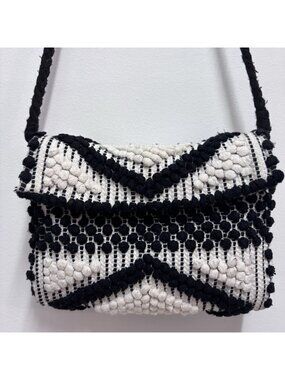 Antonello Tedde Handwoven in Italy 100% Cotton Suni Rombi Women’s Crossbody Bag